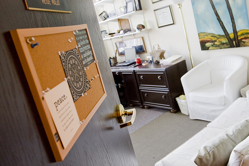 Room in the counseling center at St. Kate's