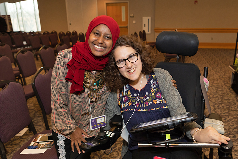 St. Kate's honors students Zaynab Abdi and Alma Silver