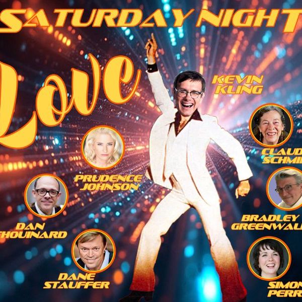 Poster for Love Show with Man in Disco Outfit